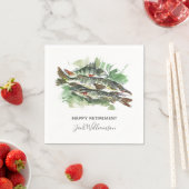 Pensioenpartij | Waterverf vis Servet (Insitu)