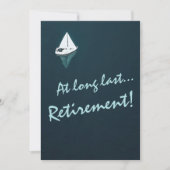 Pensioenpartij - Zeilboot op de transportwateren - Kaart (Voorkant)