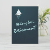 Pensioenpartij - Zeilboot op de transportwateren - Kaart (Staand voorkant)