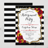 Pensioenpartij - Zonnebloemen Rozen Kaart (Voorkant / Achterkant)