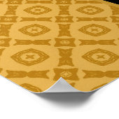 Pensioenpartijbanner Aangepaste naam Gold Black Poster (Hoek)