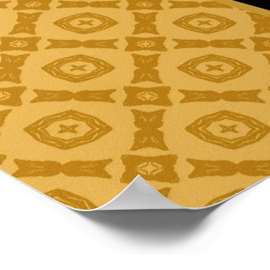 Pensioenpartijbanner Aangepaste naam Gold Black Poster (Hoek)