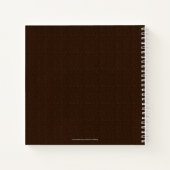 Pensioenpartijtenboekje, Faux Textured Burlap Notitieboek (Achterkant)