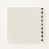 Pensioenpartijtenboekje, Faux Textured Burlap Notitieboek (Achterkant)