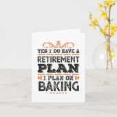 Pensioenplan Bakcadeau Grappig Kaart (Gele Bloem)