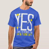 Pensioenplan Darts Speler T-shirt (Voorkant)