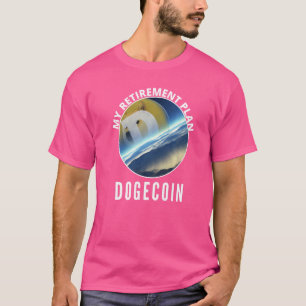Pensioenplan Dogecoin Doge to the Moon Fun Doge T-shirt