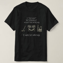 Pensioenplan Golf Hangmat Vissen — Grappig Cadeau T-shirt