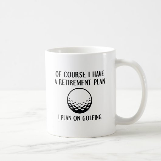 Pensioenplan Golfen Koffiemok (Rechts)