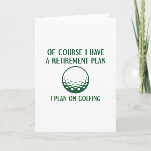 Pensioenplan Golfing Kaart (Voorkant)