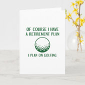 Pensioenplan Golfing Kaart (Gele Bloem)