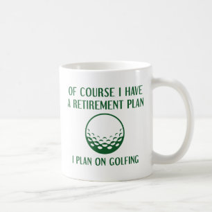 Pensioenplan Golfing Koffiemok