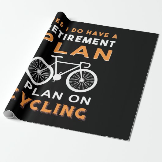 Pensioenplan I voor fietsen Cadeaupapier (Uitgerold)