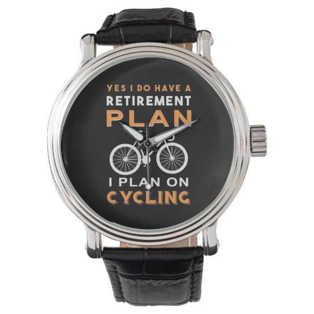 Pensioenplan I voor fietsen Horloge (Voorkant)