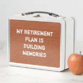 Pensioenplan Rode Brick-muur herinneringen maken (In situ)