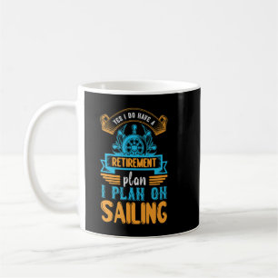 Pensioenplan Sailing Grandpa Grandma Koffiemok