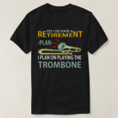 Pensioenplan Trombone T-shirt (Design voorkant)