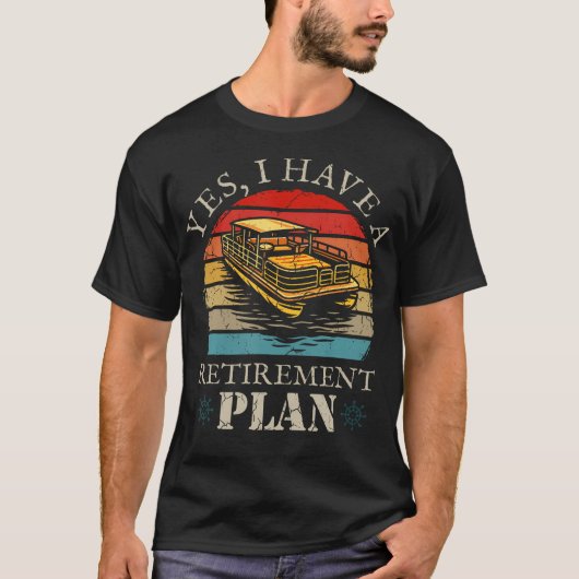 Pensioenplan Vaarboot Kapitein Zeiler Sailo T-shirt (Voorkant)