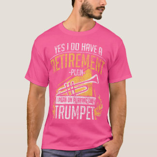 Pensioenplan voor het afspelen van de Trumpet T-shirt