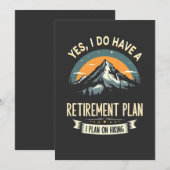 Pensioenplan Wandelen Grappig Papa Buiten Wandelen Kaart (Voorkant / Achterkant)