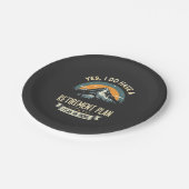 Pensioenplan Wandelen Grappig Papa Buiten Wandelen Papieren Bordje (Gekanteld)