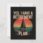 Pensioenplan Zeilen Zeilboot Kaart (Voorkant)