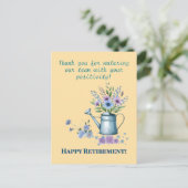 Pensioenpost Kaart, collega, vriend Feestdagenkaart (Staand voorkant)