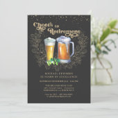 Pensioenprijzen | Elegant Hop & Beer Kaart (Staand voorkant)