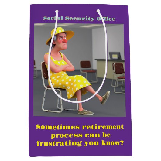 " PENSIOENPROCES BIJ SS KANTOOR " MEDIUM CADEAUZAKJE (Voorkant)