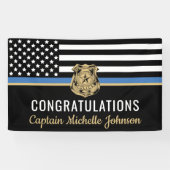 Pensioenrechtshandhavingsambtenaar van de politie spandoek (Horizontaal)