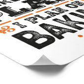 Pensioenregeling Baking Gift Funny Poster (Hoek)