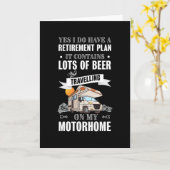 Pensioenregeling Beer Motorhome Gift Kaart (Gele Bloem)