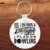 Pensioenregeling Bowling Sleutelhanger (Voorkant)