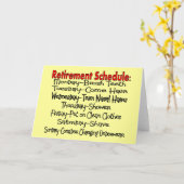 "Pensioenregeling" Funny Gifts Kaart (Gele Bloem)