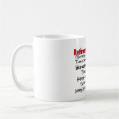 "Pensioenregeling" Funny Gifts Koffiemok (Links)