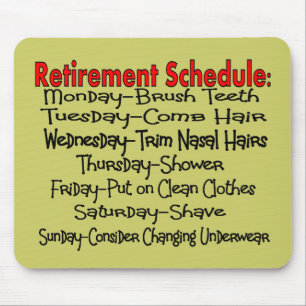"Pensioenregeling" Funny Gifts Muismat