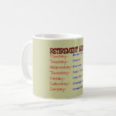 Pensioenregeling — Funny Retirement Gifts Koffiemok (Voorkant links)