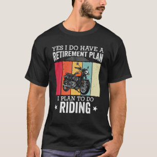 Pensioenregeling Ge-mail motorrijders motorrijders T-shirt