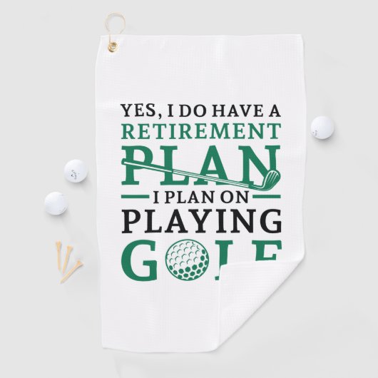 Pensioenregeling Golf Golfhanddoek (Insitu)