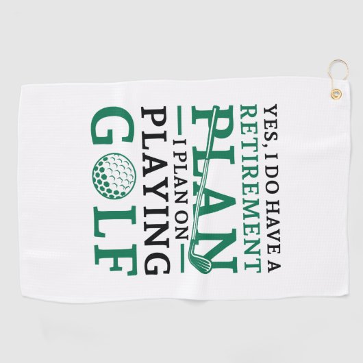 Pensioenregeling Golf Golfhanddoek (Horizontaal)