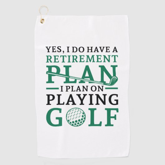 Pensioenregeling Golf Golfhanddoek (Voorkant)