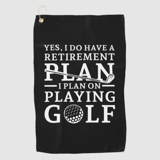 Pensioenregeling Golf Golfhanddoek (Voorkant)