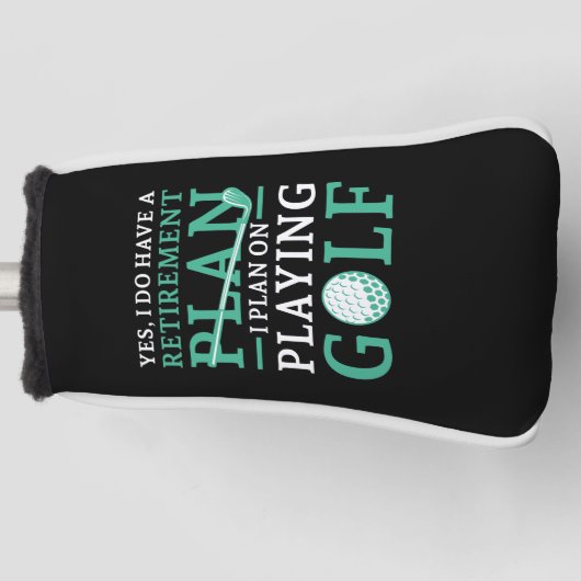 Pensioenregeling Golf Golfheadcover (Voorkant)