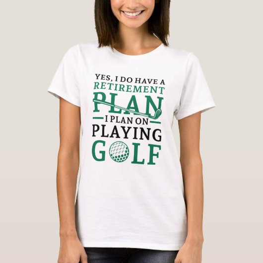 Pensioenregeling Golf T-shirt (Voorkant)