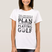 Pensioenregeling Golf T-shirt (Voorkant)