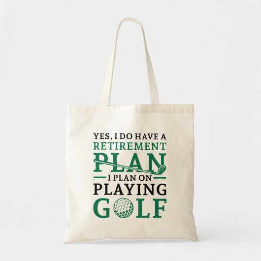 Pensioenregeling Golf Tote Bag (Voorkant)