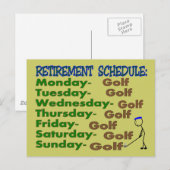 Pensioenregeling GOLFER Briefkaart (Voorkant / Achterkant)