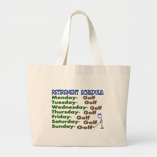 Pensioenregeling GOLFER Grote Tote Bag (Voorkant)