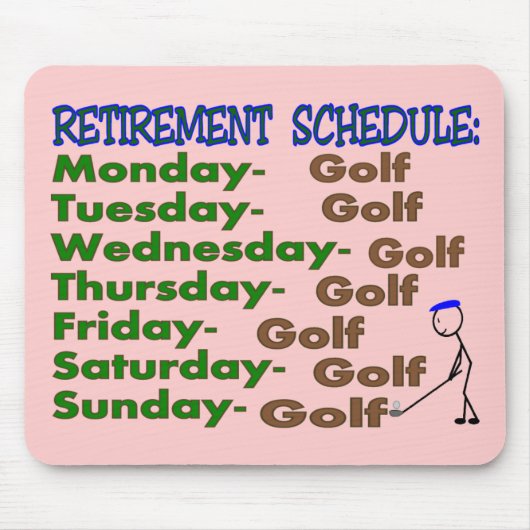 Pensioenregeling GOLFER Muismat (Voorkant)
