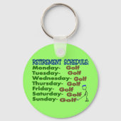 Pensioenregeling GOLFER Sleutelhanger (Voorkant)